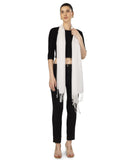 A R Silk Dupatta Hub Solid Plain Cotton Scarf, Scarves, Stole & Shawl For Womens And Girls,White(Ars01157)