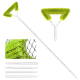 Fieploom Window Screen Cleaning Brush With 62in Extension Pole, Innovative Fibre Mesh Cleaner for Window Mesh, Patio Screens, Bl