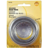The Hillman Group 123105 Galvanized Steel Wire, 110Feet, Pack of 1, Silver