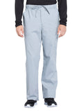 cherokee Men Scrubs Pant Workwear Professionals Tapered Leg Fly Front cargo WW190, S, grey