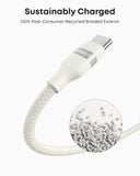 Anker USB-A to USB-C Cable (3 ft/6 ft, Upcycled-Braided)