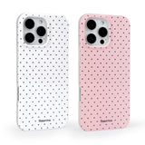 Vamlo 2 Pack for iPhone 15 Pro Case with Cute Fashion Polka Dot Phone Case Soft TPU Slim Shockproof Phone Cover for Women Girls