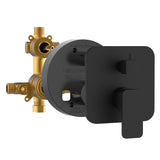Pulse Showerspas 3007-Rivd-Mb Two Way Tru-Temp Pressure Balance 1/2 Rough-In Valve With Square Oil-Rubbed Bronze Trim Kit