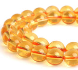 35pcs Adabele Natural Citrine Yellow Crystal Healing Gemstone 10mm Round Loose Beads Gem Stone Spacer for DIY Craft Jewelry Maki