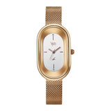 Fastrack Vyb 6.0 Mirage Quartz Silver Oval Dial Women'S Watch | Stainless Steel Mesh Strap Material | Watches For Women Analog |