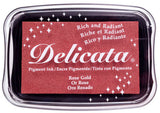 Tsukineko, Delicata, Full Size Ink Pad, Rose Gold