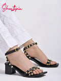 Shoetopia Women'S Girls-Heel-504 Heeled Sandal-8 Kids Uk (Girls-Heel-504-Black)-Eu41,Black,8,B0D4VRH2M7
