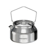 Fire-Maple Antarcti Portable 1.2 Liter Lightweight Stainless Steel Camping Kettle | Durable and Portable Camp Tea Pot | Ideal fo