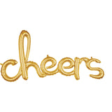 Anagram International Phrase Cheers Party Balloon, 40, GOLD
