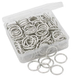 Auvoau 100Pcs Open Jump Rings 20mm Nickel Jewelry Connectors for Jewelry Findings Making Supplies,Bracelets,Keychain,Necklace,An