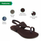 Ortho Joy Fancy Doctor Sandals|| Stylish Casual Slippers For Women,Brown,5,B0B6FTJNJG