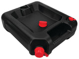Performance Tool W4077 16-Quart Oil Drain Container, Deep Drain Well, Integrated Handle, Sealing Rubber Gaskets, Black