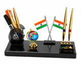 panku Acrylic Stationery Pen Stand,Pencil Stand For Office Desk/Study Table(Pack Of 1,Black)