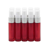 Newzoll 10ml Frosted Red Glass Spray Bottles with 10 Funnels 5 Pipettes, Small Fine Mist Sprayer Bottles Vials Tube Containers f