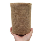 INSPIRELLE 6 Natural Burlap Fabric Roll 10 Yards Jute Ribbon for Gift Wrapping Craft Projects Wedding Decoration Home Decoratio