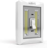NEBO FlipIt 400 Light Switch | 400 Lumens, 20 Hour Run Time, Stick-On LED Wall Light, Cordless Lighting Ideal for Closets, Cabin
