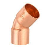 EFIELD 2 C X C Copper 45 Degree Elbow, LF Short Turn Copper Plumbing Fittings with Sweat Solder Connection,NSF Certified