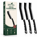 Crevice Cleaning Brush Set 3Pcs Hard Bristle Cleaning Tools for Grout, Tile Floors, Gaps & Narrow Spaces Small Grout Scrub B