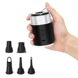 Electric Air Pump for Inflatables- 4000mAH Rechargeable Tiny Pump- Cordless Portable Air Pump with Camping Lantern, Quick-Fill A