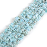 Natural Blue Larimar Chips Loose Beads 15 Inch for DIY Jewelry Making Beads