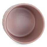 Dii Kitchen Accessories Collection, Textured Matte Ceramic Canister Set, Pale Mauve, Vine, 3 Piece