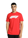 PUMA Formula 1 Essentials Large Logo Tshirt Men's - Red - Size: XX-Large
