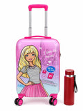 Swarn Products Travel Baby Girl Trolley Suitcase With Stainless Steel Water Bottle Combo | Cute Travel Luggage Bag For Girls(Tr