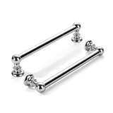 khtumeware 2 Pack 6 inch(152mm) Hole Center Vibrant Polished Chrome Cabinet Pulls Solid Heavy-Duty Kitchen Cabinet Hardware for