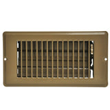 DANCO Louvered Steel Floor Register, Brown, 4x8-Inch with 1-5/16 Inch Drop, 1-Set (61799)