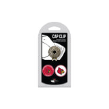 Team Golf NCAA Louisville Cardinals Cap Clip With 2 Golf Ball Markers Golf Cap Clip with 2 Removable Double-Sided Enamel Magneti