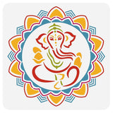 Devasya Crafts Ganesha Drawing Painting Stencils, Indian Elephant Stencils Template for Painting on Scrapbook, Album, Wood, Floo