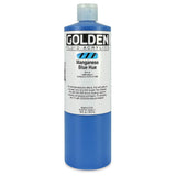 Golden Fluid Historical Acrylics Manganese Blue Hue 16 oz Bottle