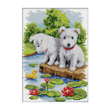 Heavenglow Stamped & Counted Cross Stitch Kits Cute Dog Puppies 11Ctcrafts|Needlecrafts & Yarn|Embroidery & Cross Stitch|Hand