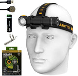 Armytek Wizard C2 Pro Max XHP70.2 LED Magnet Rechargeable Headlamp 4000 Lumens w/ Free Eco Sensa Magnetic USB Charging Cable Inc