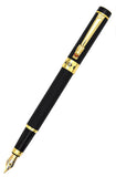 Gullor Retro Black Dragon Clip Fountain Pen with Ink Converter