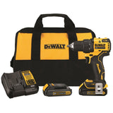 DEWALT ATOMIC 20V MAX* Cordless Drill/Driver Kit, Compact, 1/2-Inch (DCD708C2)