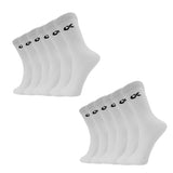 Xjarvis Texas Mens Formal Crew Socks For Office Business School Uniform & Work Use | Cotton Rich Odour-Free Breathable Calf-Length Socks For Men |Pack Of 12 (White),White,,B0DQCM7LT1