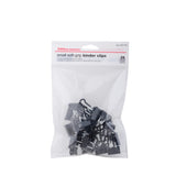 Office Depot Brand Binder Clips, Small, 3/4 Wide, 3/8 Capacity, Black, Pack of 24