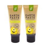 Redmond Earthpaste Natural NonFluoride Toothpaste, 4 Ounce Tube (2 Pack, Lemon Twist)
