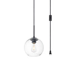 Living District Baxter 1-Light Mid-Century Metal Pendant In Black