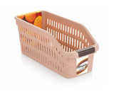Tekzie Fridge Storage Tray Plastic Space Saver Food Storage Rack (Pack of 1, Colour May Vary) Model No. 00