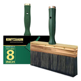 8 Inch Professional Paint Brush with Extendable Handle - Thick Synthetic Bristles for Walls, Ceilings, Fences, Quick Coverage, D