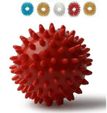 Ahcs Acupressure Energy Rubber Ball And Sujok Ring (Multicolor) 5 Pieces Multicolor