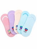 WomenS No Show Socks Pack Of 5 Cute Fruit Pattern Invisible Socks Low Cut Hidden Liner Socks Non Slip Breathable Lightweight Ca