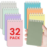 Taja Pocket Small Notebook 3 x 5, 4 Set of 8 Mini Little Spiral Notebook(32 Pack), Nursing Notepad, Perfect for Work, School, Of