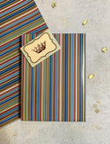 Dovetail Barcode Gift Wrapping Paper Pack of 20 Sheets (29 x 19 in) | Multicolour Stripe Design for Birthdays, Anniversaries,