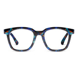 Peepers by PeeperSpecs Women's to The Max Oversized Soft Square Blue Light Blocking Glasses, Cobalt Tortoise, +3.50 + 3.5