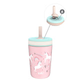 Zak Designs Kelso Toddler Cups For Travel or At Home, 12oz Vacuum Insulated Stainless Steel Sippy Cup With Leak-Proof Design is