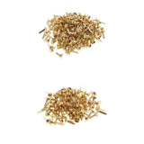 VELURA 400pcs Metal Round Head Brads Paper Craft Scrapbook Fasteners|400 Pieces Metal Brads|Decorative Brads