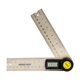 General Tools Digital Angle Finder Ruler #822 5 Stainless Steel Woodworking Protractor Tool with Large LCD Display